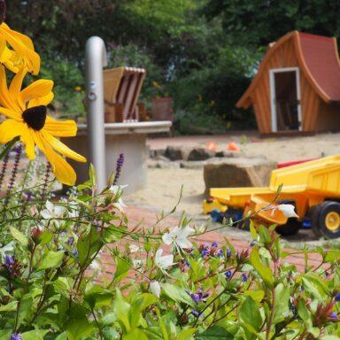 Der Sankasten im Garten vom Kinderhospiz Löwenherz