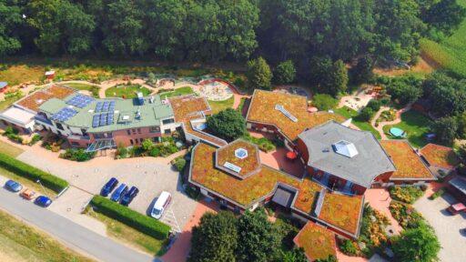 Kinderhospiz Löwenherz Luftaufnahme 360-Grad-Rundgang