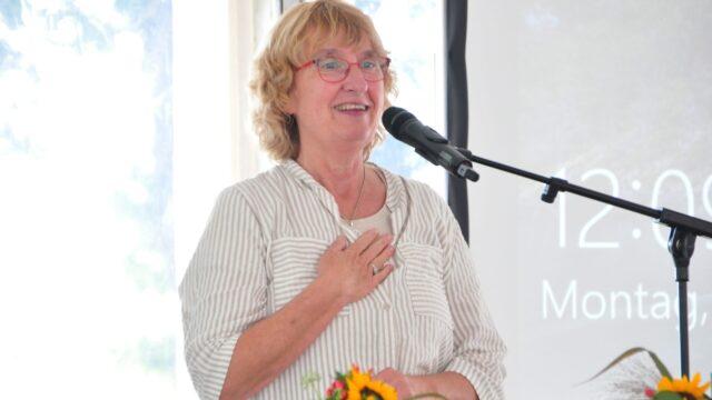 Gaby Letzing bei ihrer Verabschiedung von Löwenherz