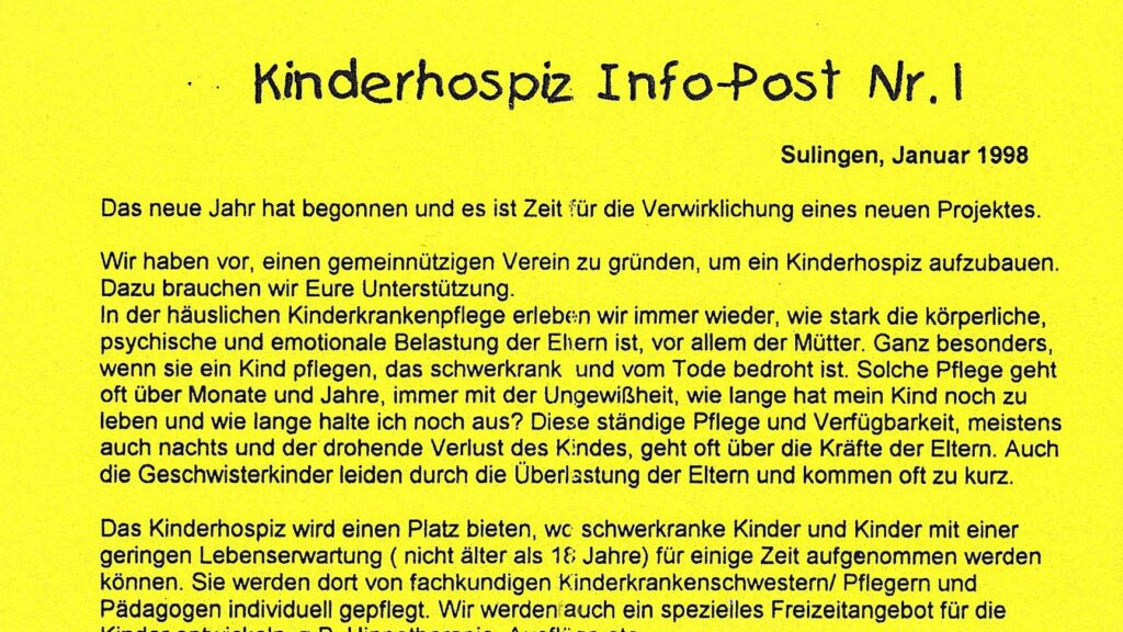 Die erste Infopost überhaupt
